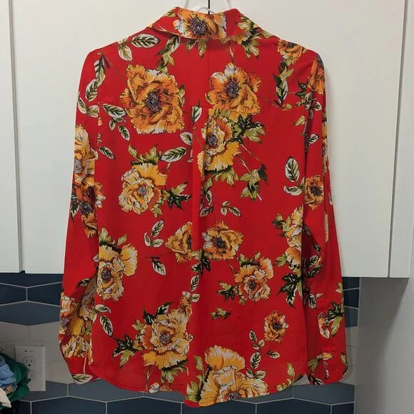 Red floral Express Portofino shirt - Picture 2 of 3